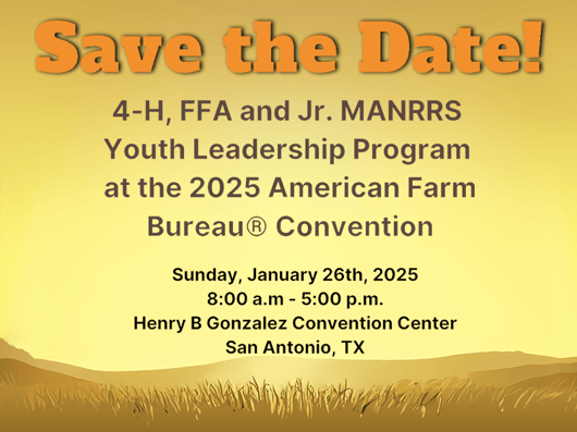 Free Registration to the American Farm Bureau Convention in Texas
