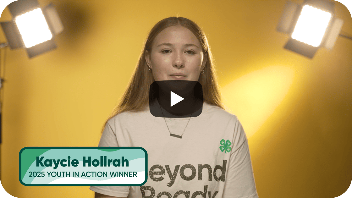 Kaycie Hollrah, 2025 Youth in Action Winner